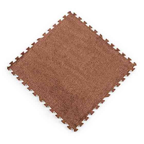 Пол-пазл плюшевый 60х60х1см Корчневый (D) SW-00002083 Киев