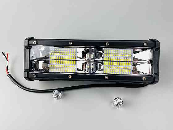 Фара LED прямокутна 144W 6000K (48 діодів) (24 см х 8 см х 6 см) Мукачево