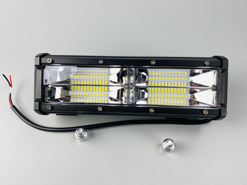 Фара LED прямокутна 144W 6000K (48 діодів) (24 см х 8 см х 6 см) Мукачево - фото 6