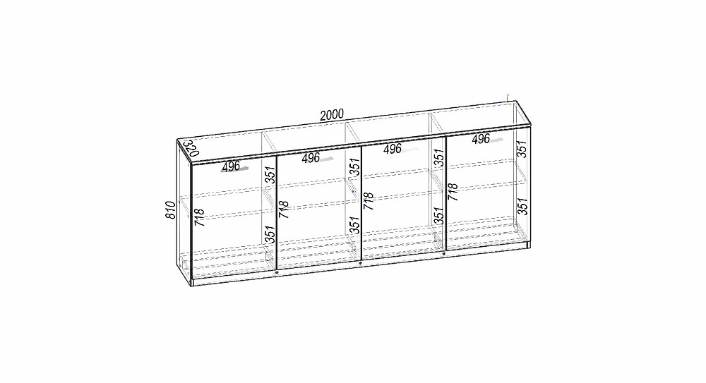 Тумба TV №5, Бетон, 2000/320/810 Львов - изображение 2
