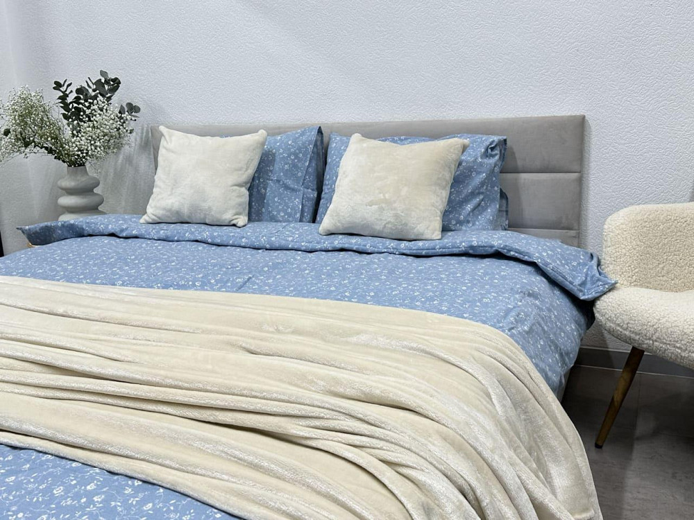 Ecotton Комплект постільної білизни Ecotton двоспальний 180х215 см блакитний (250958) Киев - изображение 5