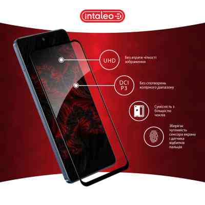 Стекло защитное Intaleo Full Glue Infinix Hot 50 5G Black (1283126606939) Винница
