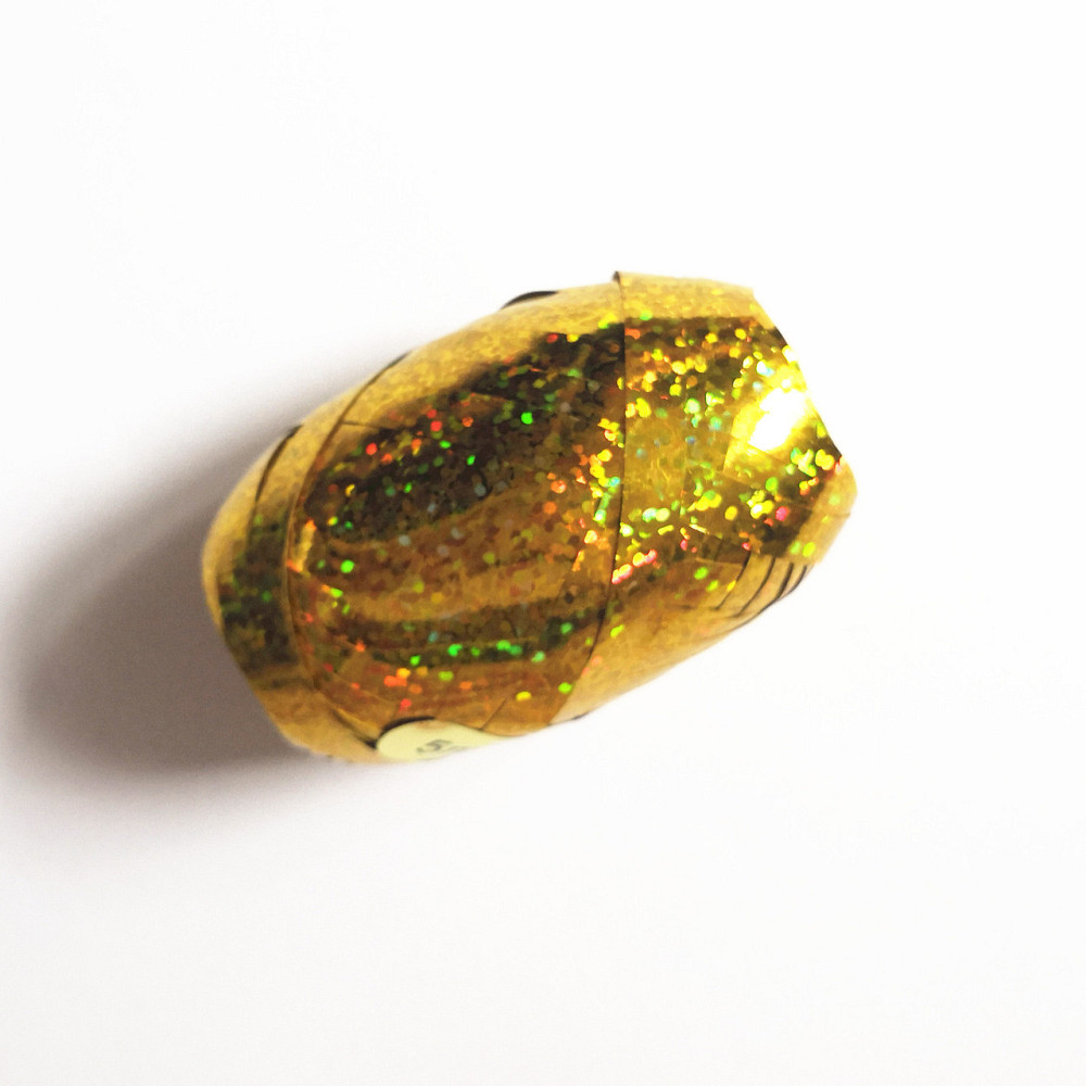 Лента для шариков с голограммой 5 мм на 10 м золотистый Киев - изображение 5