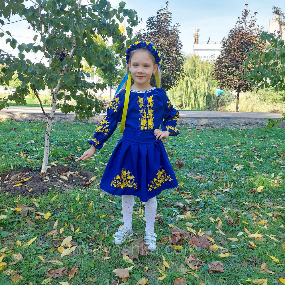 Вышиванка с ласточками желто-синяя Кривой Рог - изображение 6