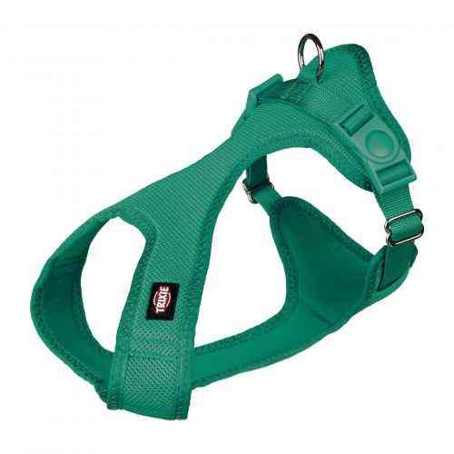 Шлея Trixie Soft для собак, м'яка, нейлон, XXS-XS 25-35 см / 15 мм (темно-зелена) Вінниця
