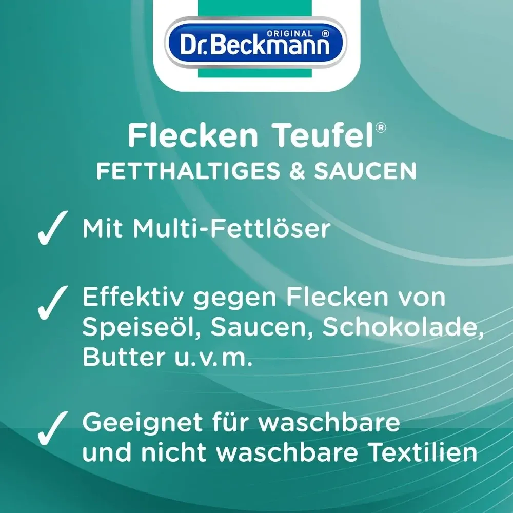 Выводитель пятен от жира и соусов Dr.Beckmann Fleckenteufel Fetthaltiges&Saucen, 50 мл Львов - изображение 3