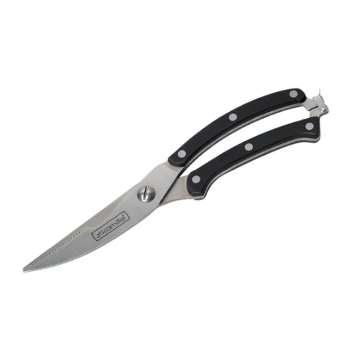 Ножиці кухонні 250мм нержавіюча сталь пластикові ABS ручки 5102 KAMILLE Житомир - фото 2