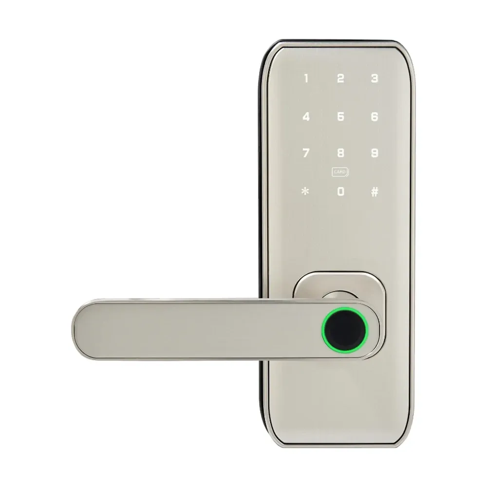 Замок біометричний автономний Trinix TRL-5406BTF Silver L/R з Bluetooth, зчитувачем відбитків пальців і карт Mifare (65-00089) Киев - изображение 14