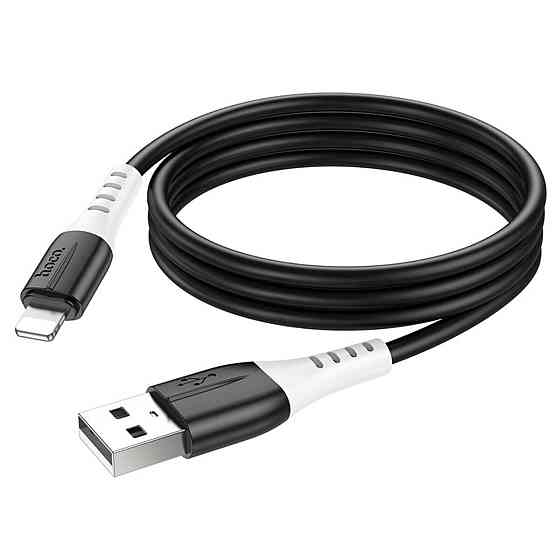 Кабель HOCO X82 USB to iP 2.4A, 1m, silicone, silicone connectors, Black Київ
