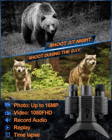 Прибор ночного видения NV-880 8x16MP 1080P HD WiFi 850nm (до 600м в темноте) + крепление FMA L4G2 (пластик) Винница - изображение 10