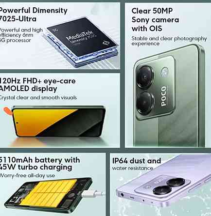 Телефон POCO M7 Pro 5G 8/256Gb. Global Київ