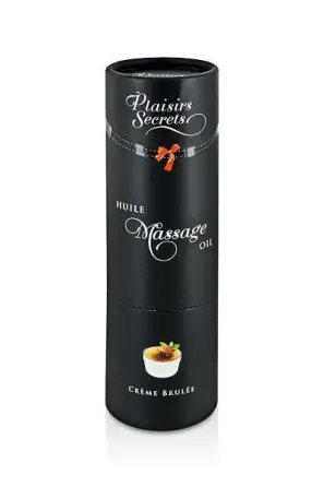 Масажна олія Plaisirs Secrets Creme Brulee (59 мл) з афродизіаками їстівна, подарункове паковання Львов