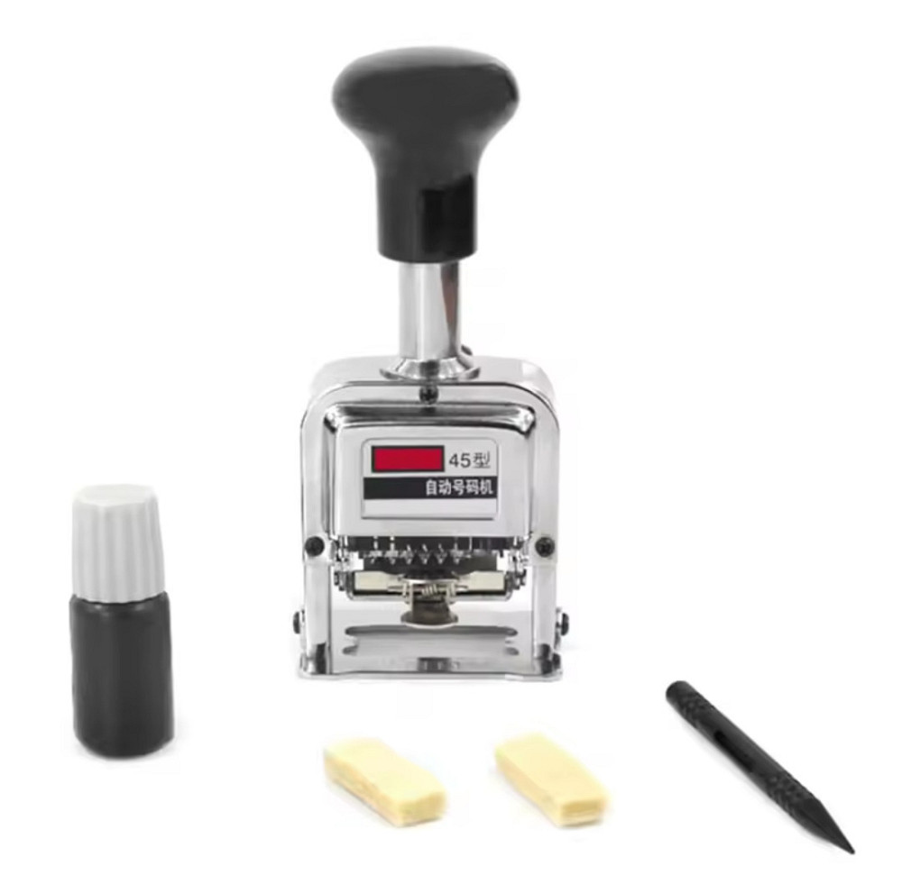 Автоматичний нумератор LUWEI на 6 цифр з фарбою Киев - изображение 1