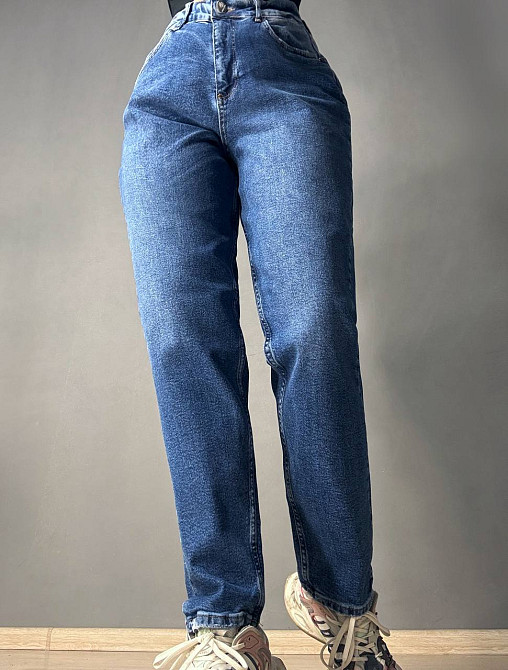 Джинсы женские Mikaletta 13141 MOM comfort стрейчевые синие, синий, 31, 31, 84 см, 104 см Киев - изображение 4