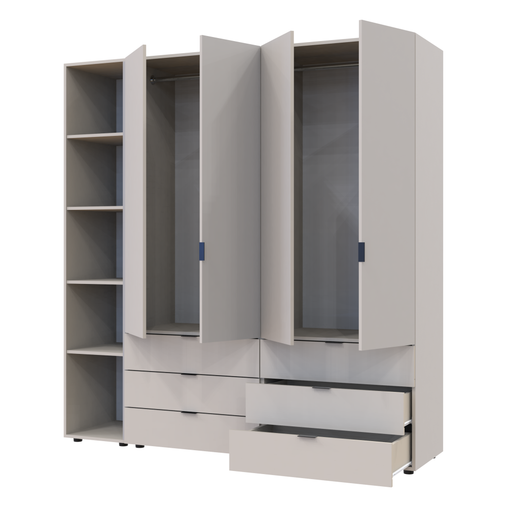 Комплект шкафов для одежды Doros Гелар (3 шт.) 193,2х49,5х203,4 см Кашемир (DRS-011249) Львов - изображение 10