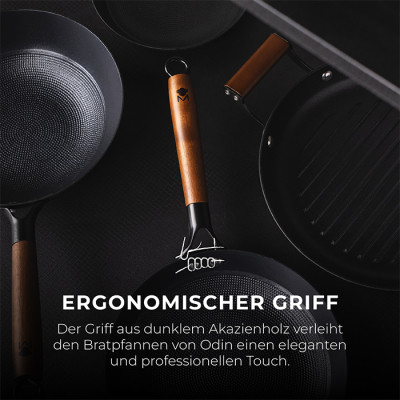 Набір сковорідок MasterPro Odin, 20/24 см чавун (BGKIT-0083) Вінниця - фото 5