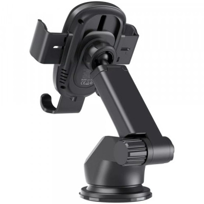 Универсальный автодержатель Choetech Gravity Car Wireless 15W Charger 4.7-7.2" Black (T203-F-ACBK) Винница - изображение 2
