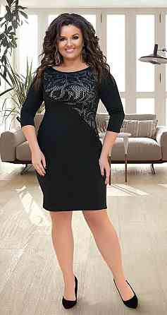 Красиве чорне плаття великого розміру (42) Київ