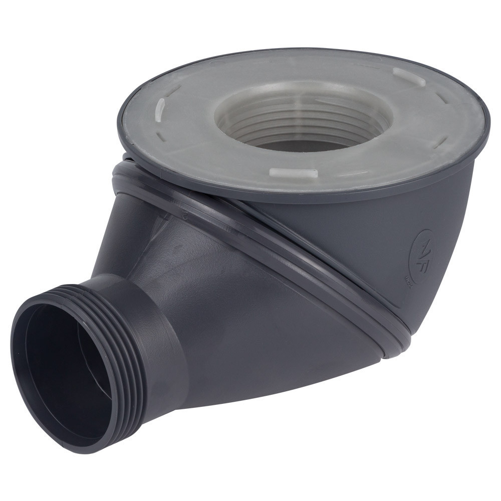 Сифон для душового піддона James Ø 90 мм з адаптером Ø 40/50 мм WIRQUIN (9544400) Київ - фото 4