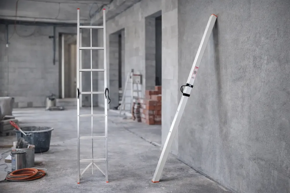 Лестница складная алюминиевая DLF109 1 секция, 7 ступеней 3 метра Коломия - фото 1