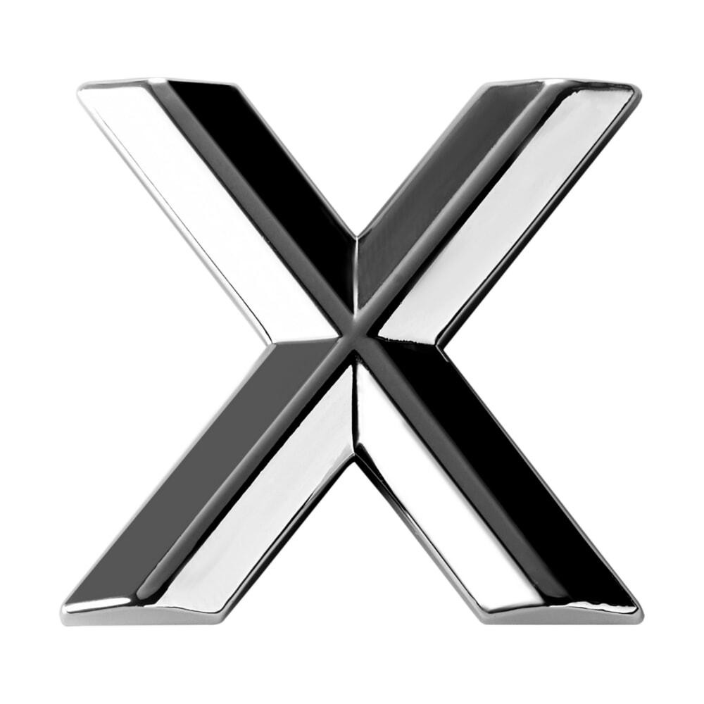 Наклейка 3 см (грань) Буква X Київ - фото 1