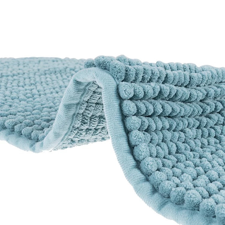 Коврик для ванны и душа из мягкого длинного ворса Bathlux нескользящий, прорезиненный 80*50 Бирюзовый Каменец-Подольский - изображение 4