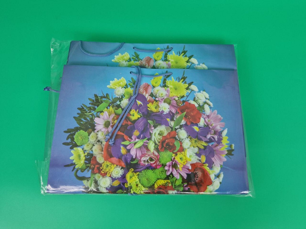 Паперовий великий горизонтальний пакет 36/22/10 (артBG-027) (12 шт.) Харків - фото 5