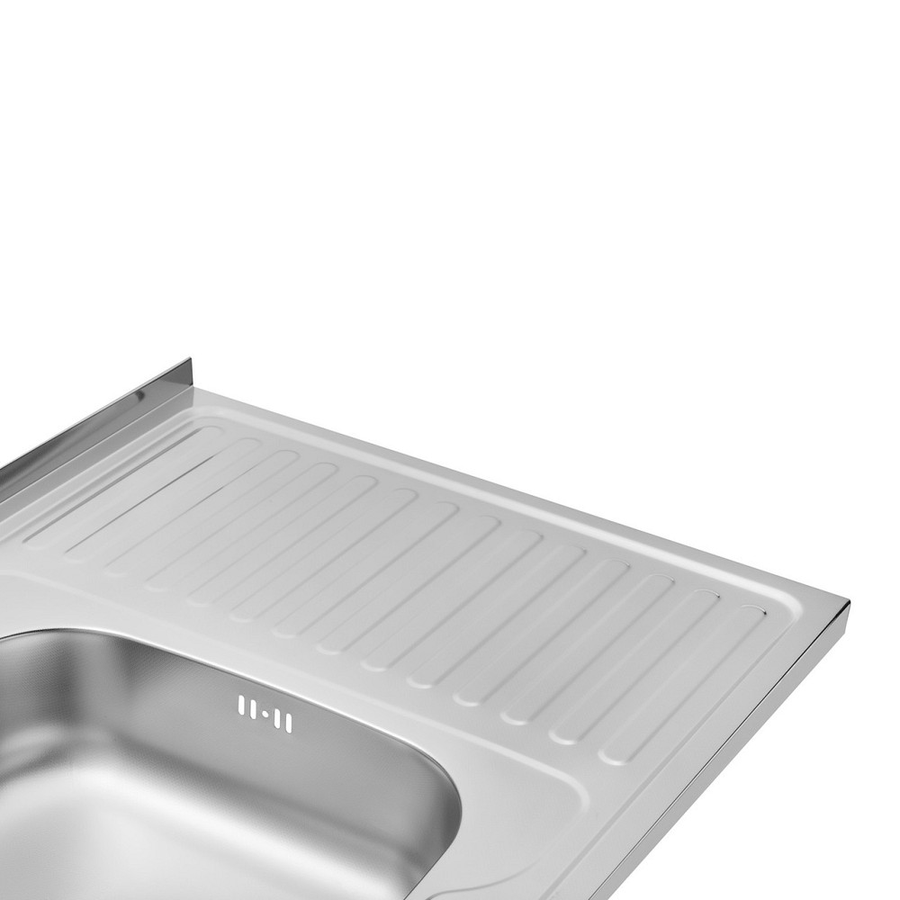 Кухонная мойка накладная с нержавеющей стали Kroner KRP Dekor - 60х80L  (0.6 мм) Киев - изображение 5