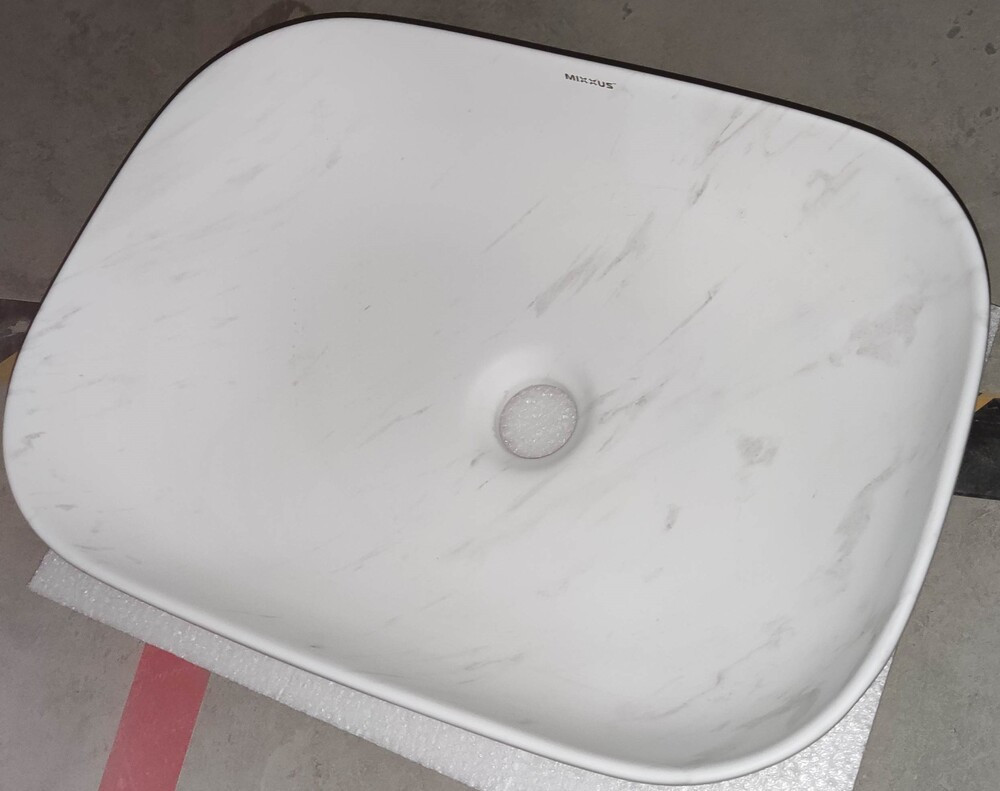 Раковина накладна Mixxus Premium DIVERSE-0112 MARBLE 455х325х135mm   ( MP6543 ) 37117 Харьков - изображение 3