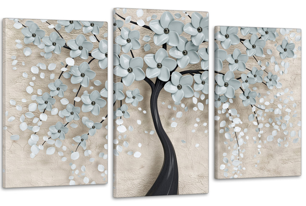 Модульная картина в гостиную / спальню Квіткове дерево  Art-629_3 Киев - изображение 1