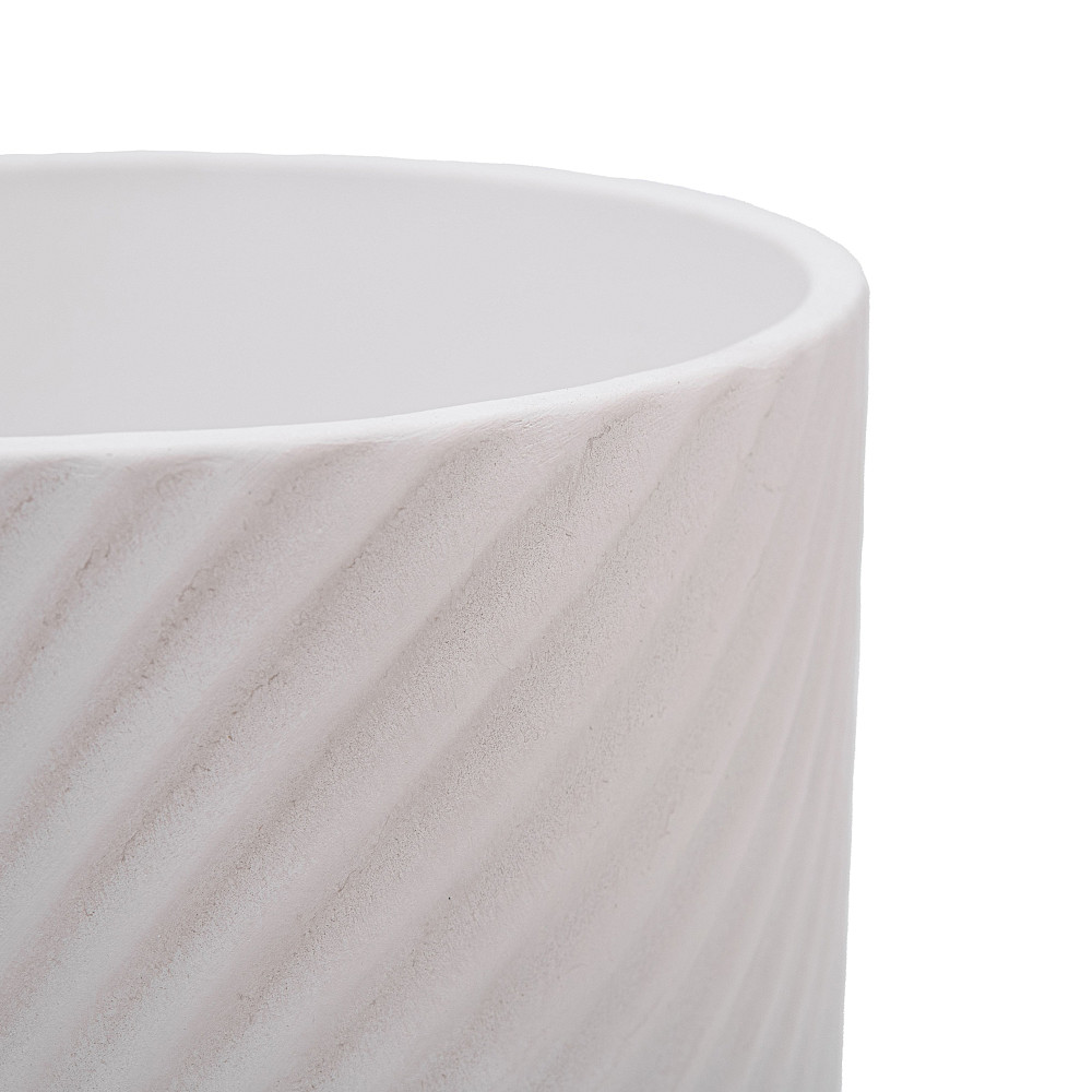 elemi Кашпо для квітів керамічне elemi "Листок" (білий) 16" круглий 2,3 л Коломыя - изображение 6