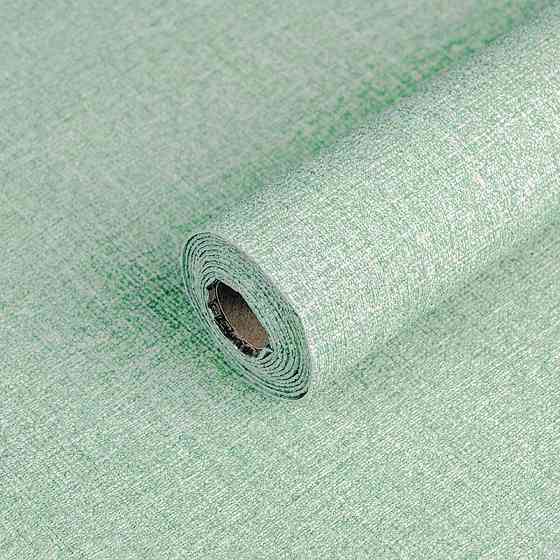 Зеленые самоклеящиеся обои с белым узором Киев