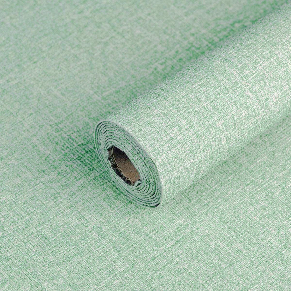 Зеленые самоклеящиеся обои с белым узором Киев - изображение 1