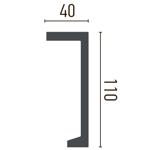 Карниз полиуретановый гладкий Gaudi Decor P 890 Днепр - изображение 2