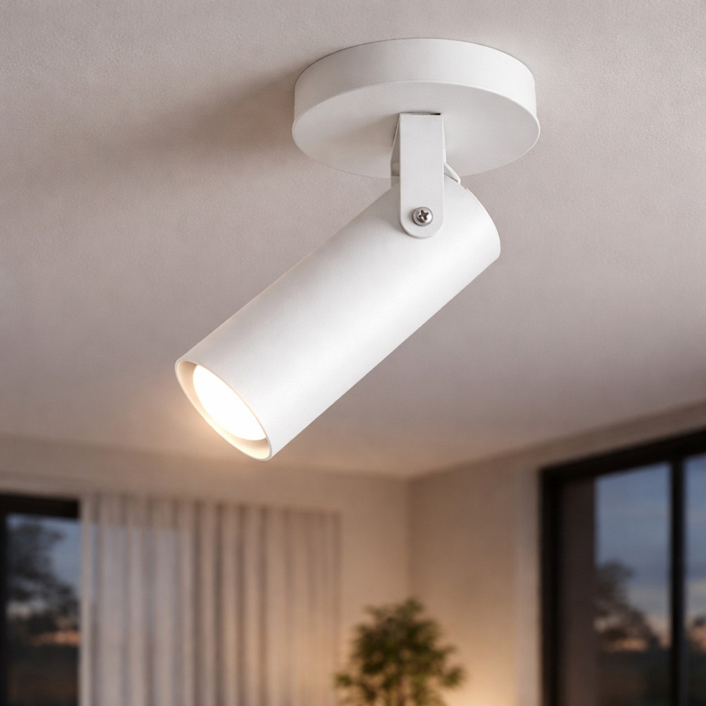 Светильник потолочный спот поворотный MSK Electric Focus под лампу Е27 белого цвета NL 14050-1 WH Одесса - изображение 7