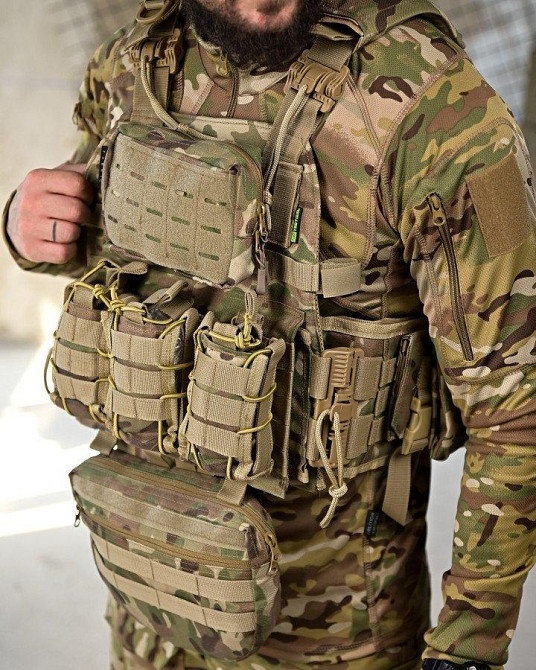 Плитоноска 4 точки быстрый сброс stragen  мультикам с рюкзаком ПП 7909 Одесса - изображение 3