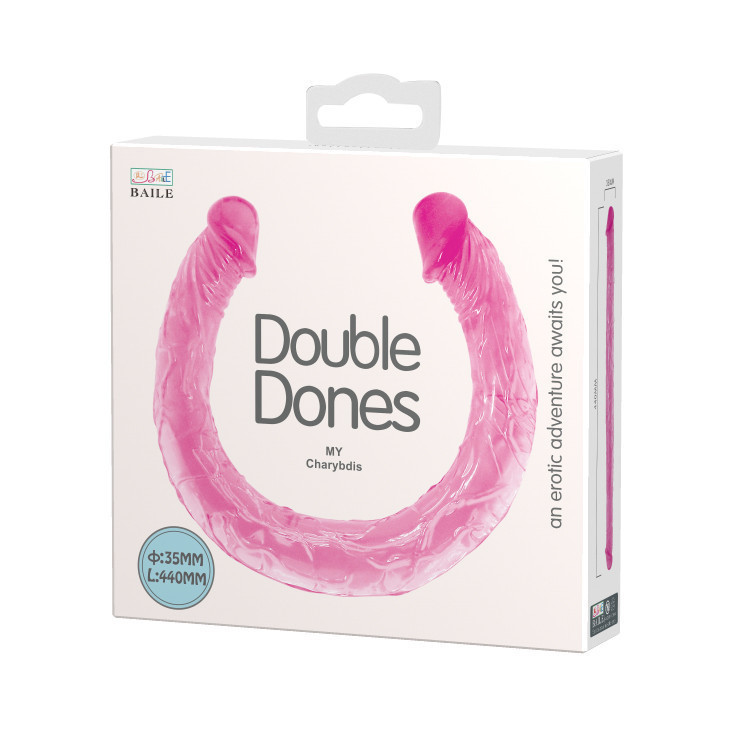 Фаллоимитатор двусторонний Baile Double Dones, реалистичный, розовый, 44 × 3,5 см Sex Aura Киев - изображение 3