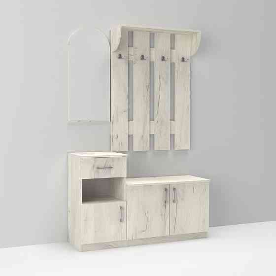 Передпокій Аліса, Дуб Крафт Білий, 1200/400/1880 Львів