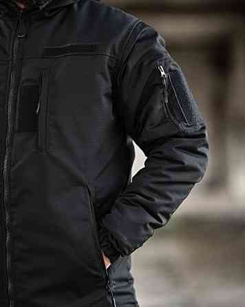 Чоловічий зимовий тактичний костюм NORTHERN чорний Куртка штани на синтепоні теплий Одеса
