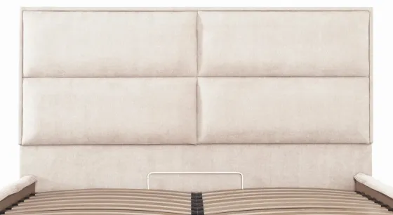 Кровать Sheffield Comfort 140 х 200 см Мисти Milk С подъемным механизмом и нишей для белья Бежевый Киев
