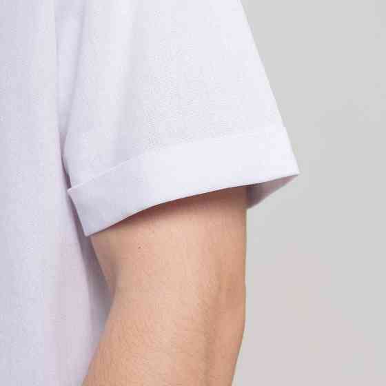 Мужская белая рубашка с коротким рукавом Pobedov Misto Киев