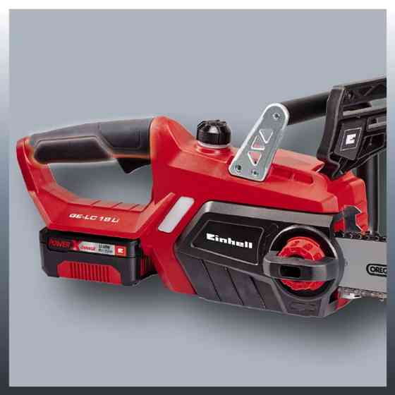 Потужна акумуляторна ланцюгова пила Einhell GE-LC 18 Li Kit : 18V 3.0Ah, шина 25см  (4501760) Київ
