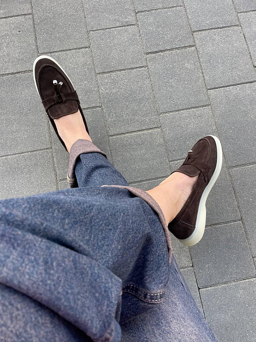 Arcoboletto Лофери жіночі Arcoboletto шоколадні замша натуральна 34-40 (5368) Коломыя - изображение 9