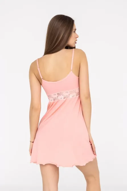 Нічна сорочка з модалу Marsana 03-001 Stella M, L, XL, XXL, Персик Київ - фото 2