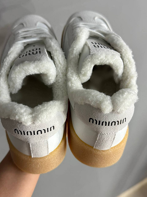 Кеди жіночі Hengji 632-23 утеплені шкіряні з замшею на хутрі білі, 38, 24 см Київ - фото 18