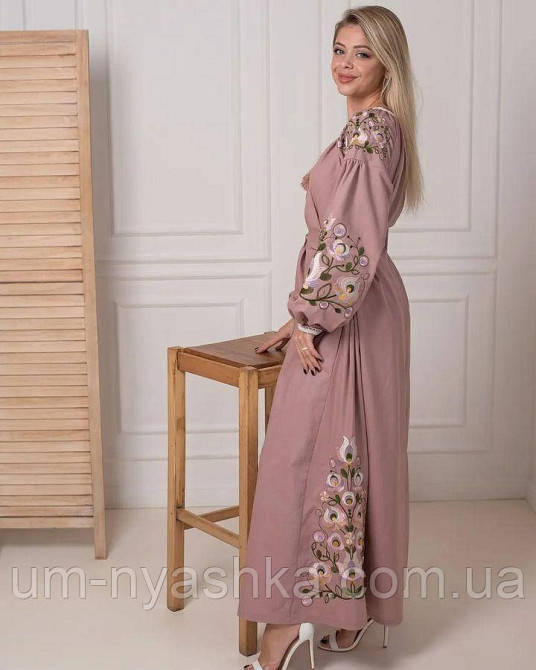 Жіноча вишита сукня на льоні Мальва Кривий Ріг - фото 6
