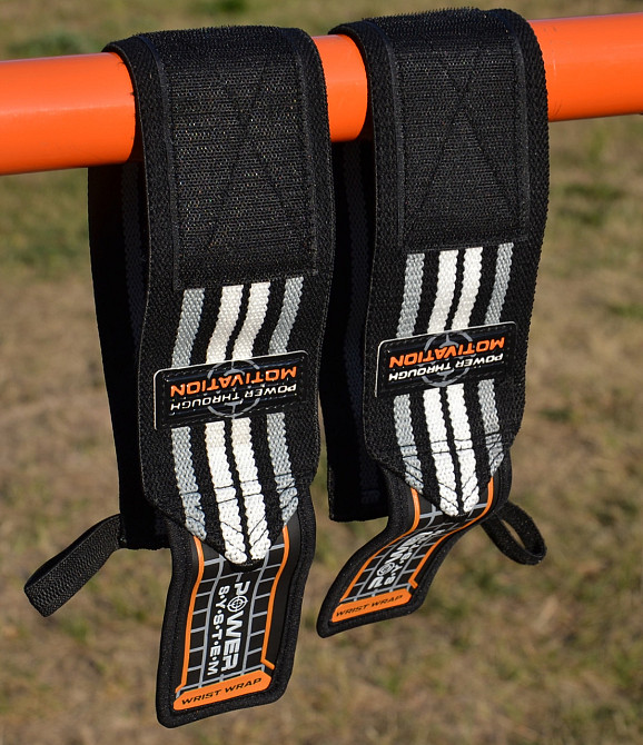 Бинти для зап'ясть (кистьові бинти) Power System PS-3500 Wrist Wraps Grey/Black  (пара) Каменское - изображение 8
