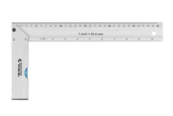 MASTERTOOL Кутник будівельний алюмінієвий MASTERTOOL 300 мм ручка Al з капсулою 0,5 мм/1м 30-43 Київ