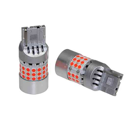 Комплект світлодіодних ламп LED Qline 7440 (W21W) Red CANBUS (2шт) 12V Харків