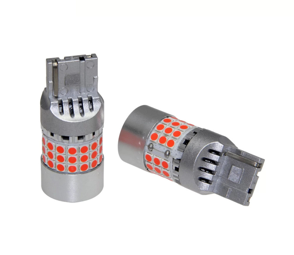 Комплект светодиодных ламп LED Qline 7440 (W21W) Red CANBUS (2шт) 12V Харьков - изображение 3